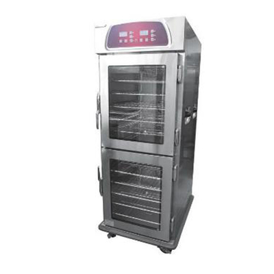 E-DBW-12B-21E 전기 뷔페 카트 상업적 이중 유리 문 24 층 식품 온열 장치 카트