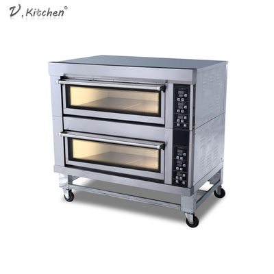 4대 트레이 더블데크 13.2 kw 전기 빵 굽는 화덕 기계